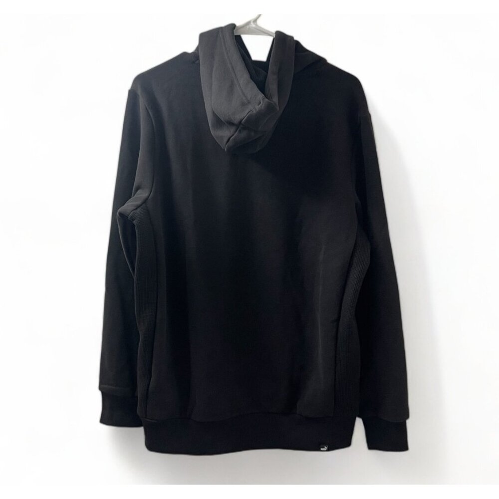 PUMA Men's Pullover Regular Fit Kangaroo Pocket Hoodie (Black,Medium), New - Picture 8 of 9